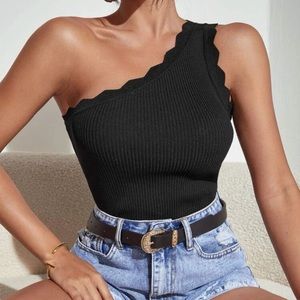 Brand new Shein black top. Large. Never worn